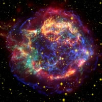 a supernova remnant Cassiopeia A